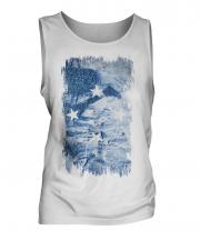 Micronesia Grunge Flag Mens Vest