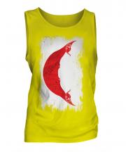 Easter Island Grunge Flag Mens Vest