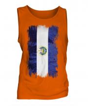 El Salvador Grunge Flag Mens Vest