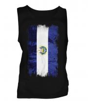 El Salvador Grunge Flag Mens Vest