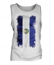 El Salvador Grunge Flag Mens Vest