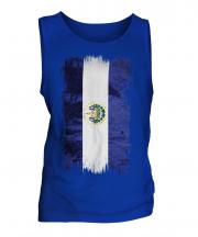 El Salvador Grunge Flag Mens Vest