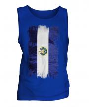 El Salvador Grunge Flag Mens Vest