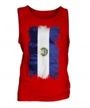 El Salvador Grunge Flag Mens Vest