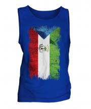 Equatorial Guinea Grunge Flag Mens Vest