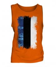 Estonia Grunge Flag Mens Vest