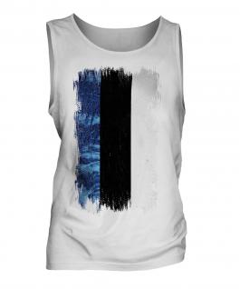 Estonia Grunge Flag Mens Vest