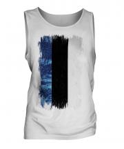 Estonia Grunge Flag Mens Vest