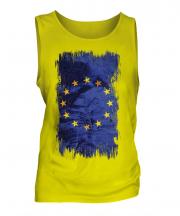 European Union Grunge Flag Mens Vest
