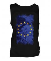 European Union Grunge Flag Mens Vest