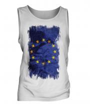 European Union Grunge Flag Mens Vest