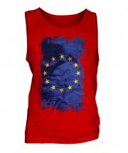 European Union Grunge Flag Mens Vest