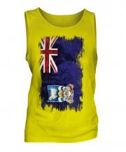 Falkland Islands Grunge Flag Mens Vest