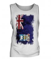 Falkland Islands Grunge Flag Mens Vest