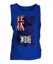 Falkland Islands Grunge Flag Mens Vest