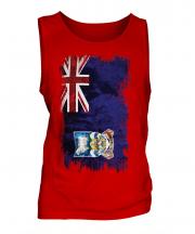 Falkland Islands Grunge Flag Mens Vest