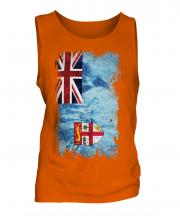 Fiji Grunge Flag Mens Vest