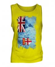 Fiji Grunge Flag Mens Vest