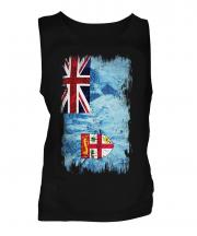 Fiji Grunge Flag Mens Vest