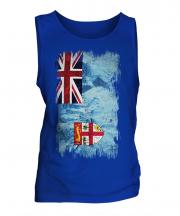 Fiji Grunge Flag Mens Vest