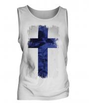 Finland Grunge Flag Mens Vest