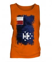 French Southern And Antarctic Lands Grunge Flag Mens Vest