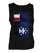 French Southern And Antarctic Lands Grunge Flag Mens Vest
