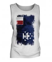French Southern And Antarctic Lands Grunge Flag Mens Vest