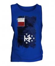 French Southern And Antarctic Lands Grunge Flag Mens Vest