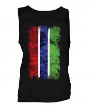 Gambia Grunge Flag Mens Vest
