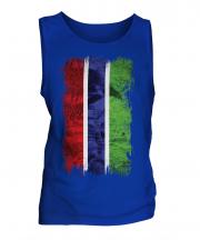Gambia Grunge Flag Mens Vest