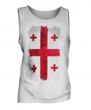 Georgia Grunge Flag Mens Vest