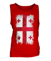 Georgia Grunge Flag Mens Vest