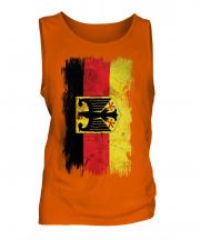 Germany State Grunge Flag Mens Vest