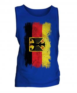 Germany State Grunge Flag Mens Vest