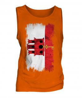 Gibraltar Grunge Flag Mens Vest