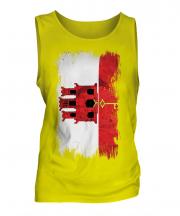 Gibraltar Grunge Flag Mens Vest