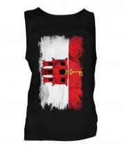 Gibraltar Grunge Flag Mens Vest