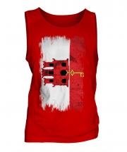 Gibraltar Grunge Flag Mens Vest