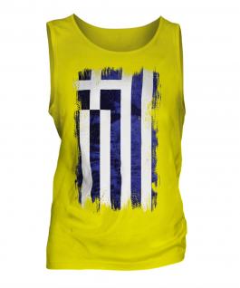 Greece Grunge Flag Mens Vest