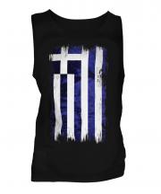 Greece Grunge Flag Mens Vest
