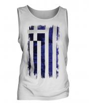 Greece Grunge Flag Mens Vest