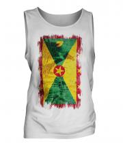 Grenada Grunge Flag Mens Vest
