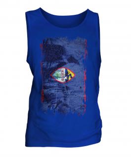Guam Grunge Flag Mens Vest