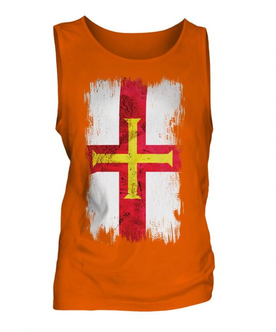 Guernsey Grunge Flag Mens Vest