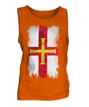 Guernsey Grunge Flag Mens Vest