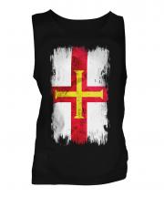 Guernsey Grunge Flag Mens Vest