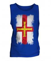 Guernsey Grunge Flag Mens Vest