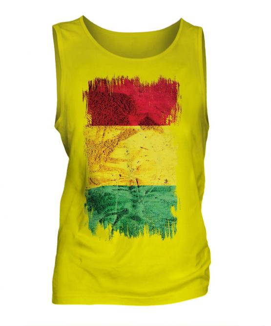Guinea Grunge Flag Mens Vest