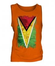 Guyana Grunge Flag Mens Vest